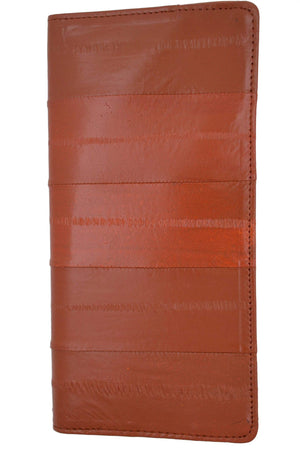 Genuine Eel Skin Leather Basic Checkbook Cover E 529-menswallet