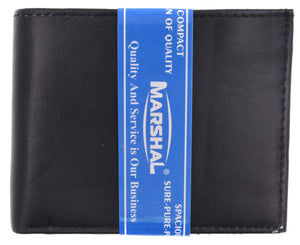 Genuine Lambskin Soft Leather Bifold Credit Card Wallet with Coin Pouch 59-menswallet
