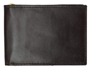 Genuine Lambskin Soft Leather Money Clip with Credit Card Holder 62 (C)-menswallet