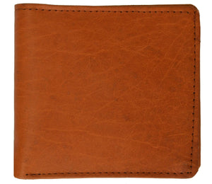 Genuine Leather Bifold Center Money Clip Wallet with Twin ID Window 1362 CF (C)-menswallet