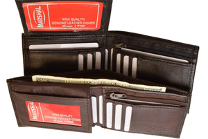 Genuine Leather Bifold Credit Card ID Mens Wallet 1613-menswallet