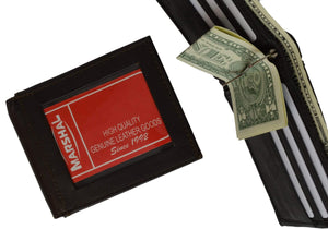 Genuine Leather Bifold Mens Credit Card Holder Wallet w/Money Clip 1462 (C)-menswallet