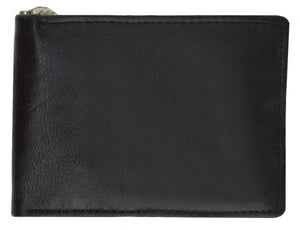 Genuine Leather Bifold Money Clip ID Window Card Holder 1162 (C)-menswallet