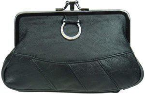 Genuine Leather Change Purse with Clasp Closure 11-3016 (C)-menswallet