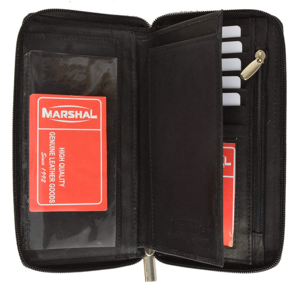 marshal-black-genuine-leather-checkbook-cover-zippered-credit-card-id ...