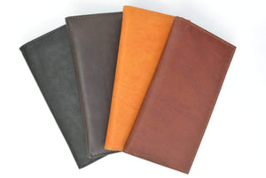 Genuine Leather Checkbook Wallet and Credit Card Holder 254 CF (C)-menswallet