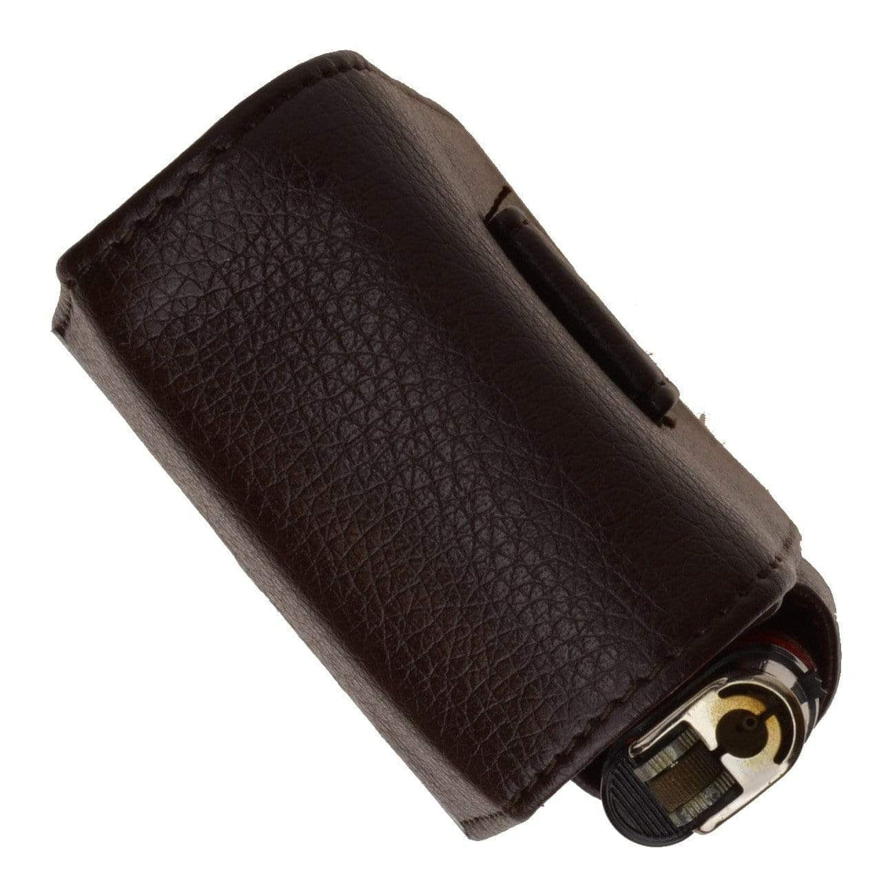 portable cigarette case Pure Copper Vintage Wavy Moisture-proof Cigarette Case or regular smoker. Genuine Leather Cigarette Case Holder