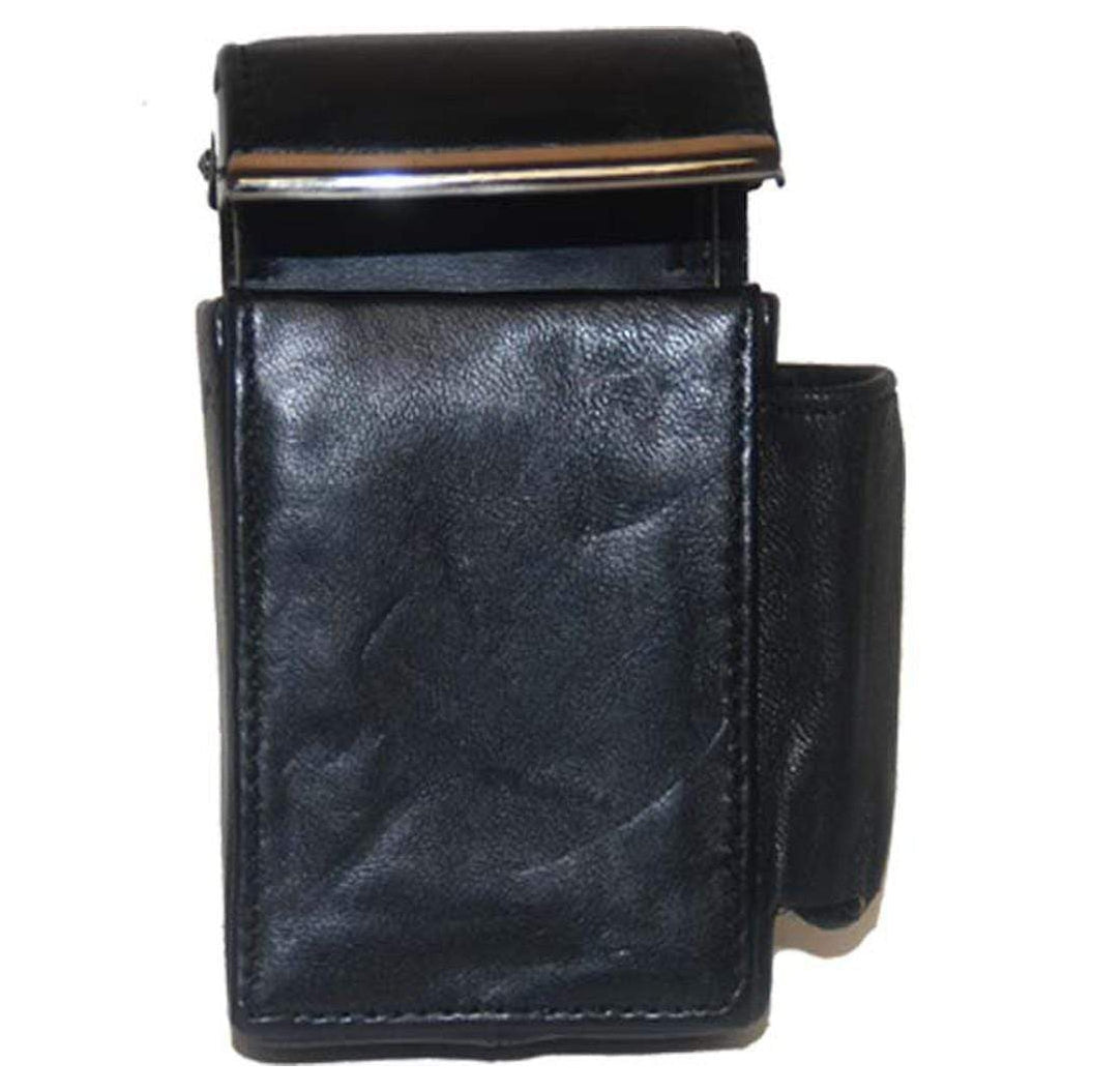 cigarette pocket case Black Walnut Case, Tobacco elevating the tactile experience of holding your cigarettes Genuine Leather Cigarette Case Holder