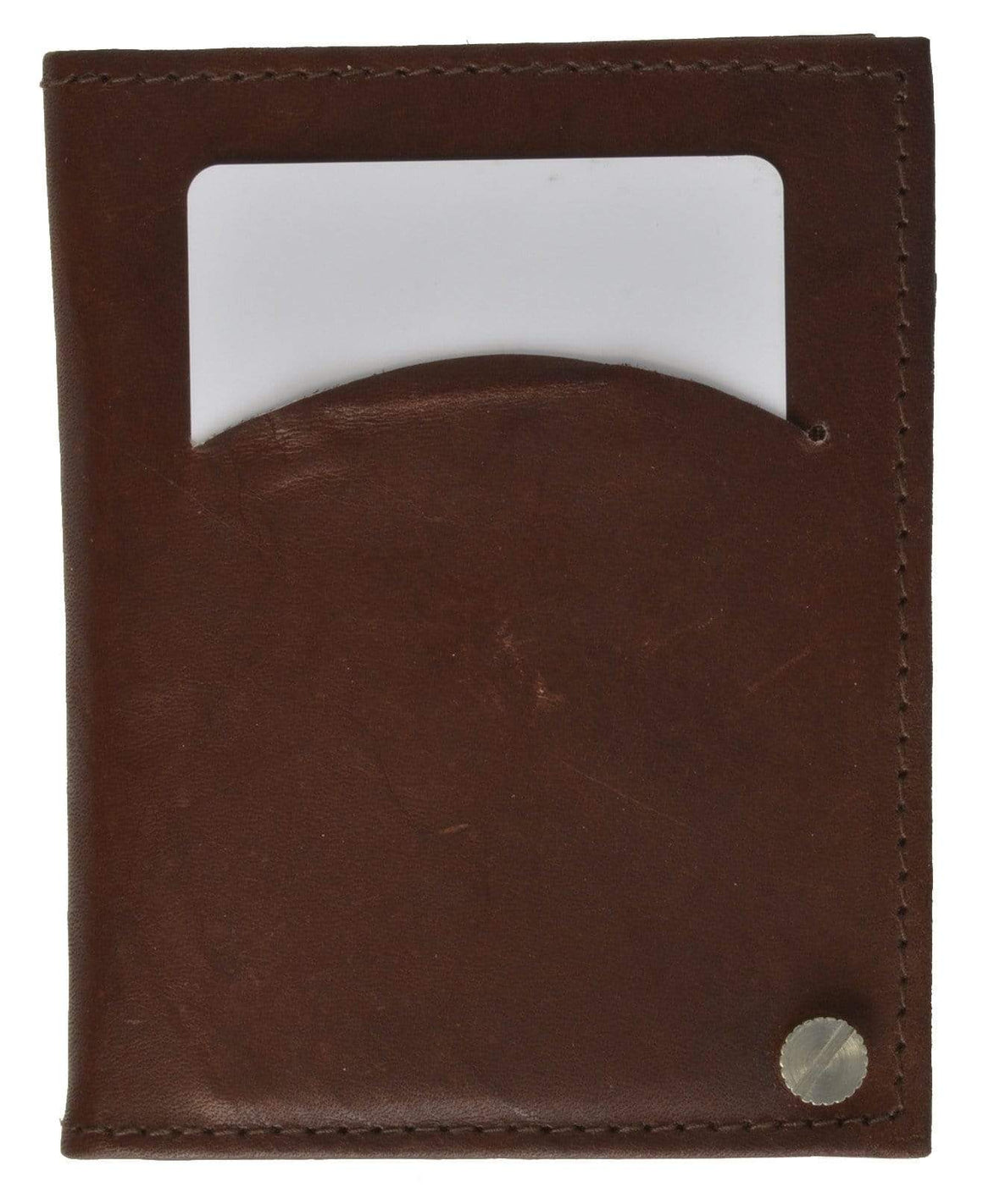Genuine Leather Credit Card Wallet with Transparent Sleeves 571 CF - wallets for men's at mens wallet