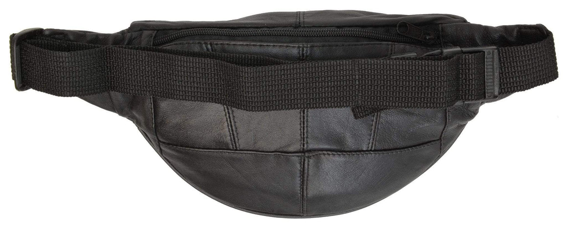 Genuine Leather Fanny Pack Pouch Waist Bag Slim Design 006 (C)-menswallet