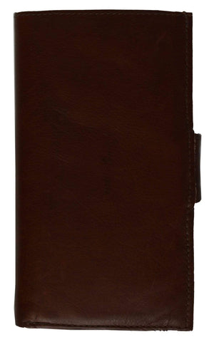 Genuine Leather Ladies Checkbook Wallet & Credit Card Holder with ID Window 1575 CF (C)-menswallet