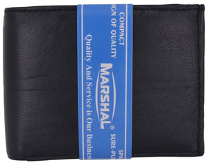 Genuine Leather Lambskin Wallet Side Flap and Credit Card ID Holder Wallet 92-menswallet