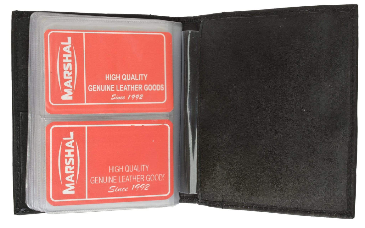 Genuine Leather Medium Bifold Credit Card Business Card Holder 2570 CF (C)-menswallet