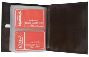 Genuine Leather Medium Bifold Credit Card Business Card Holder 2570 CF (C)-menswallet