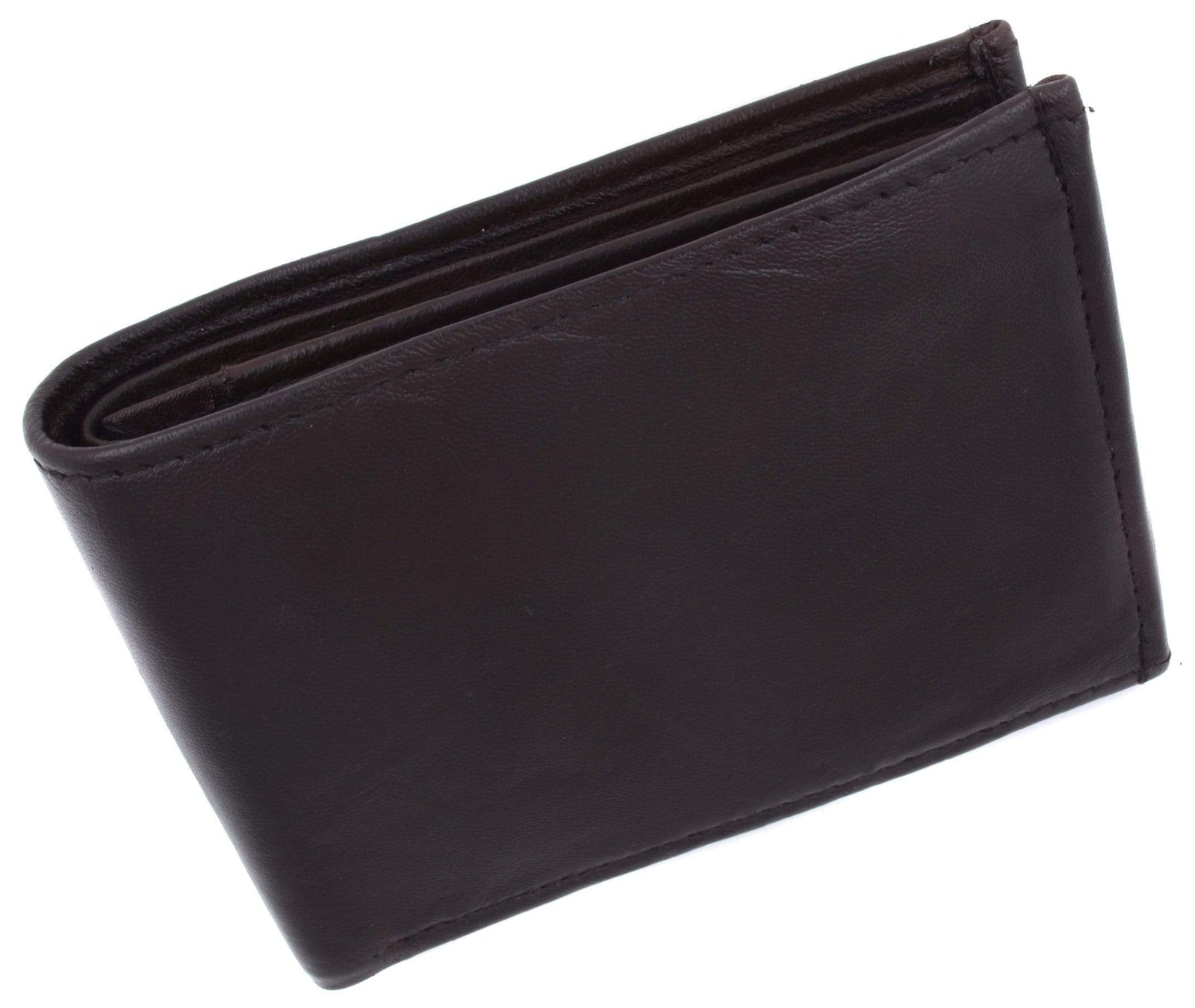 Genuine Leather Mens Bifold Wallet with Change Pocket 1692