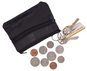 Genuine Leather Change Purse Coin Purse Front Pocket Wallet-menswallet
