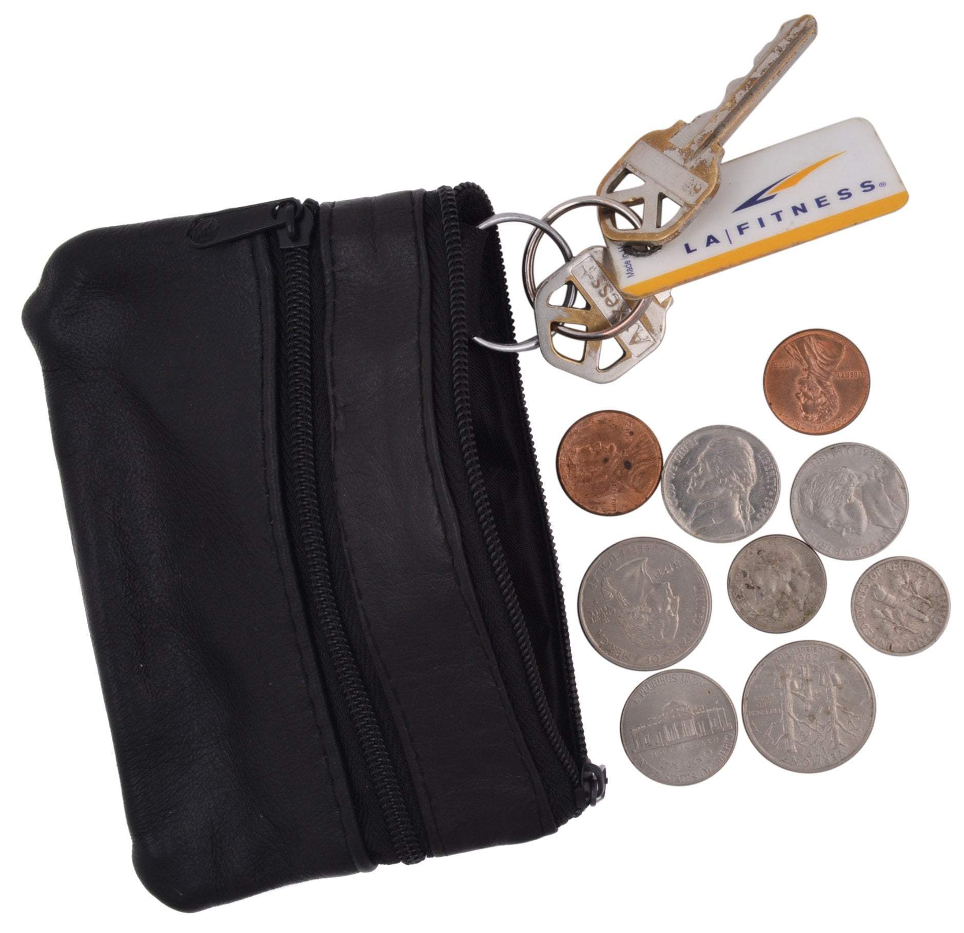 PU Leather Coin Purses Women's Small Change Money Bags Pocket Wallets Key  Holder Case Mini Pouch Zipper Red - Walmart.com