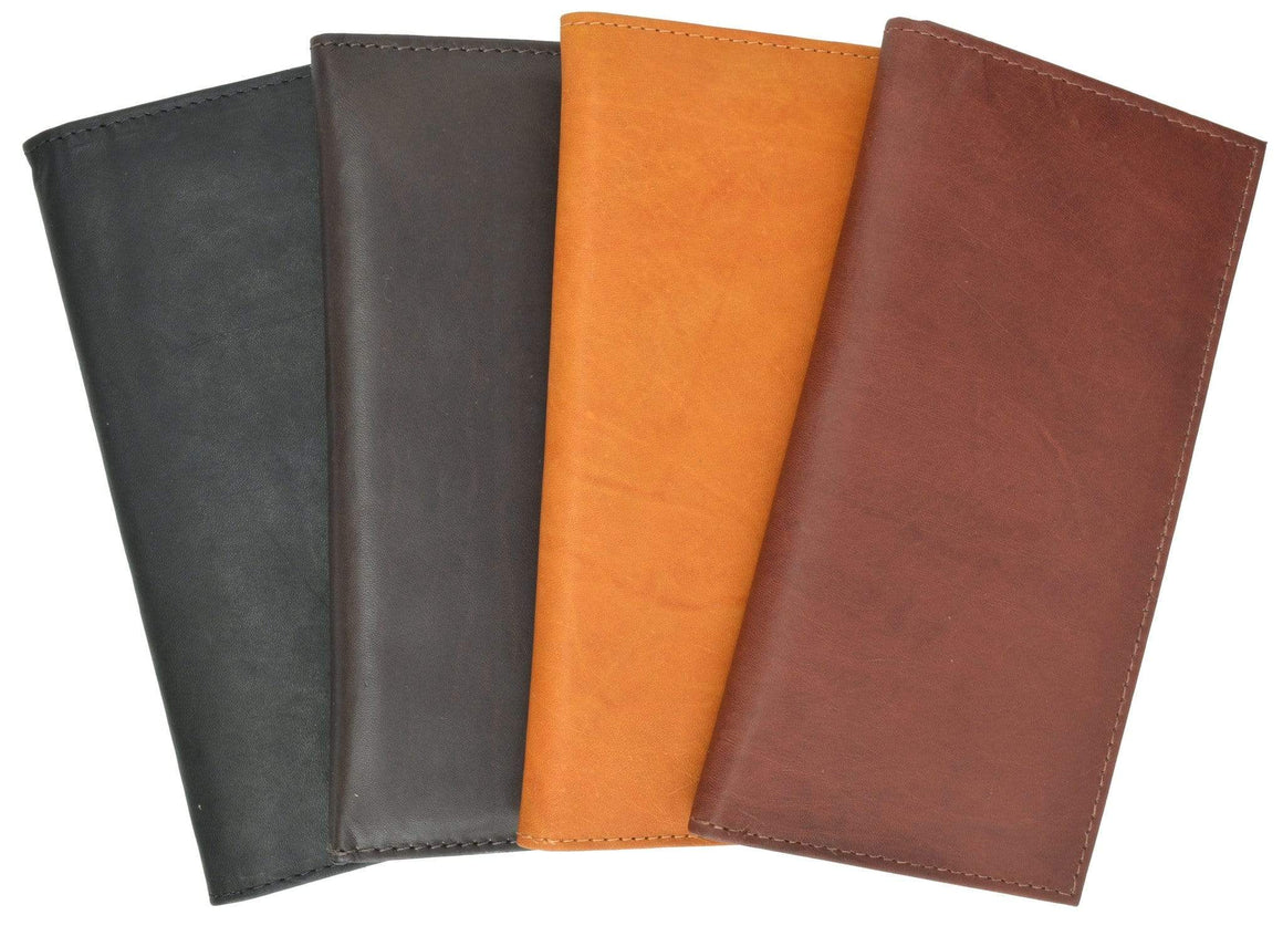 Genuine Leather New Design Credit Card Checkbook Holder Organizer 154 CF-menswallet