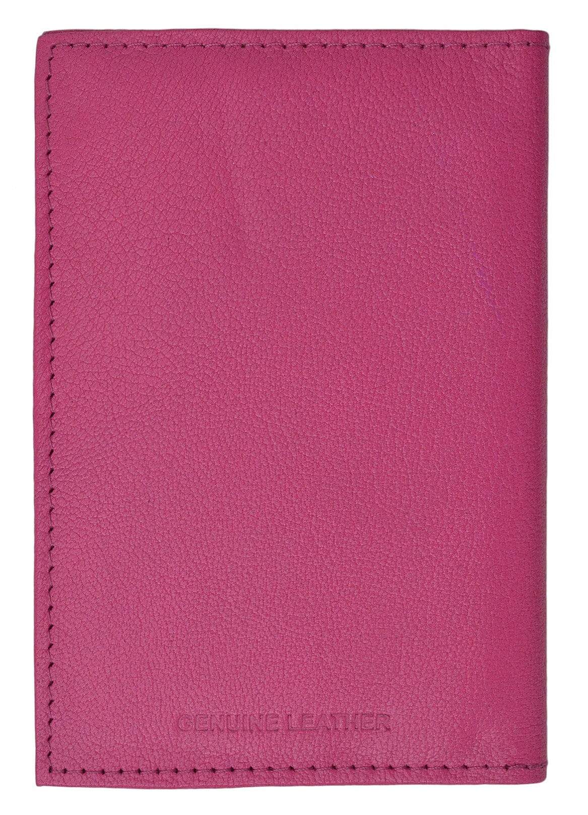 Genuine Leather Passport Cover Holder Wallet Case Travel Many Colors 601 CF BLIND (C)-menswallet