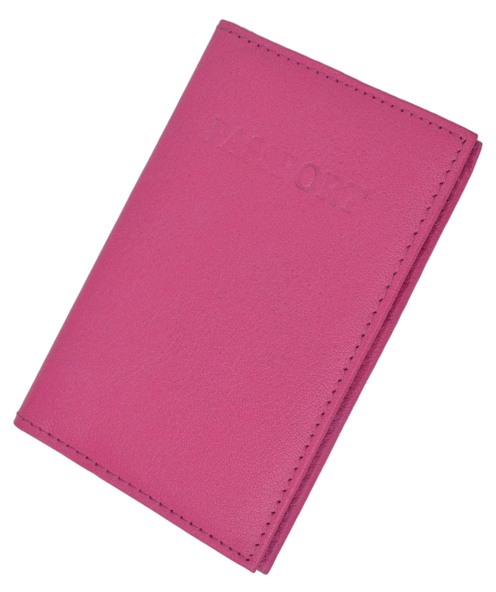 Genuine Leather Passport Cover Holder Wallet Case Travel Many Colors 601 CF BLIND (C)-menswallet