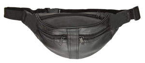 Genuine Leather Slim Waist Pouch, Fanny Pack, Unisex Design 001 (C)-menswallet
