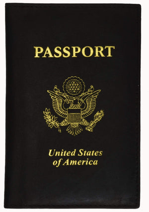 Genuine Leather US Passport Cover ID Holder Wallet Travel Case Handmade New-menswallet
