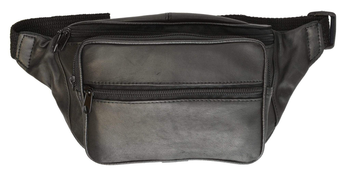 Marshal Genuine Leather Fanny Pack – Brown, Adjustable Strap – Unisex Waist Bag