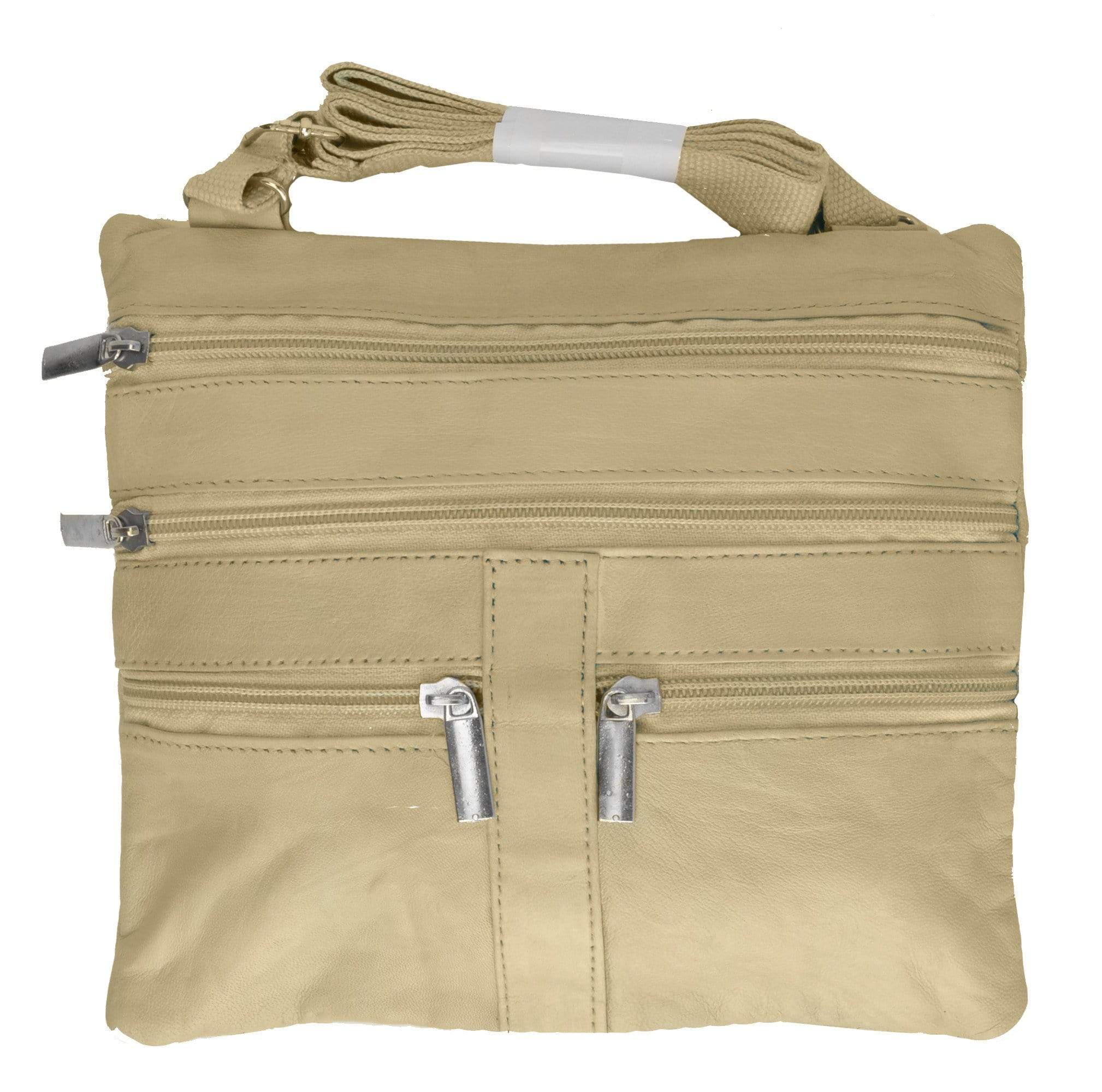 Genuine Soft Leather Cross Body Bag Purse Shoulder Bag 5 Pocket Organizer Micro Handbag Travel Wallet Many Colors - wallets for men's at mens wallet