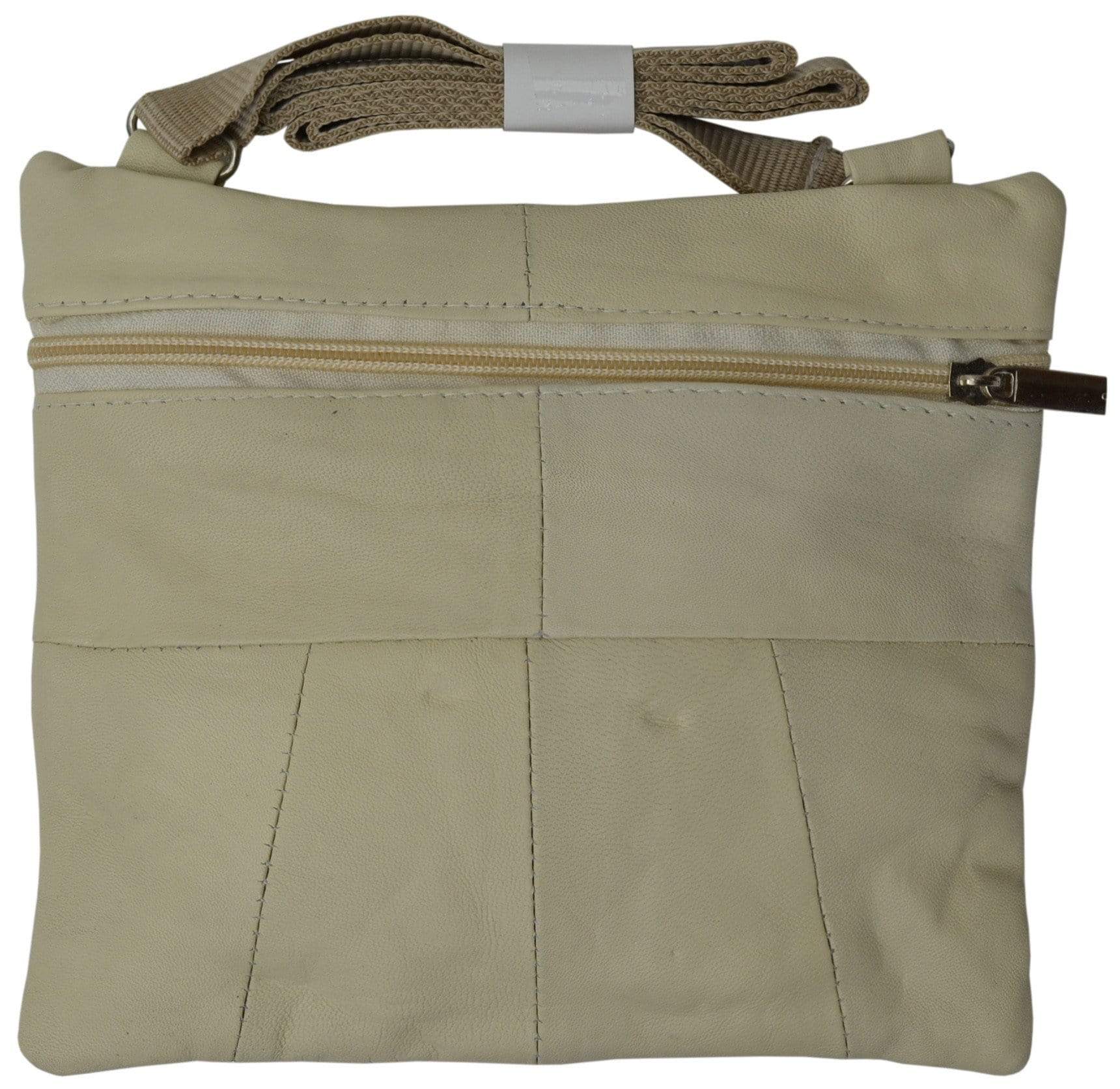 Genuine Soft Leather Cross Body Bag Purse Shoulder Bag 5 Pocket Organizer Micro Handbag Travel Wallet Many Colors - wallets for men's at mens wallet