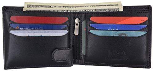 Hand Made Genuine Leather Hybrid Bifold Trifold Credit Card ID Wallet by Moga - wallets for men's at mens wallet