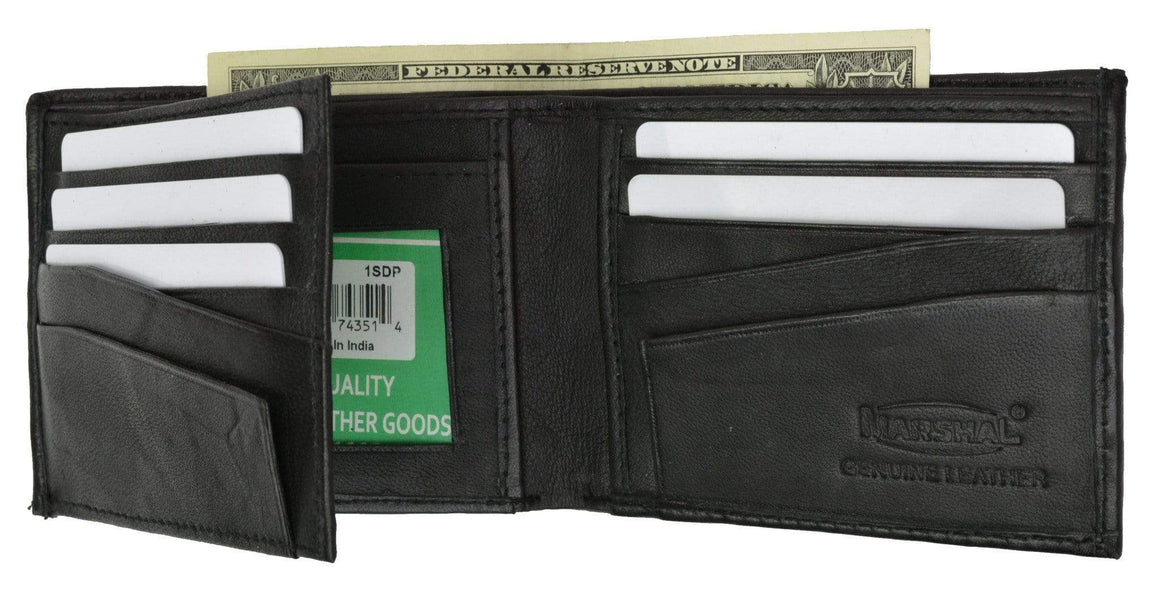 High Premium Leather Men's ID Card Holder Bifold Wallet P 82 (C)-menswallet