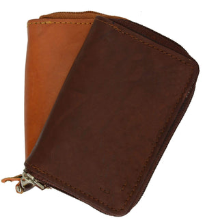 Cow Leather Zippered Key Chain Holder by Marshal Wallet-menswallet