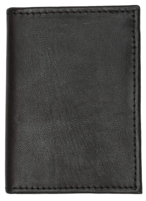 L-Shape Flap Up Lambskin Leather Wallet with ID and Credit Card 139-menswallet