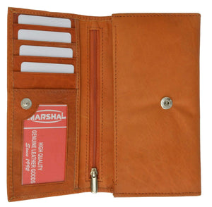 Ladies Genuine Leather Credit Card ID Currency Holder Wallet 2547 CF (C)-menswallet