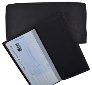 Ladies Genuine Leather Zip-Around Long Credit Card Wallet-menswallet