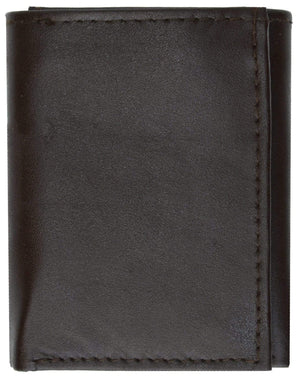 Lamb Leather Simple ID Trifold Wallet 5155-menswallet