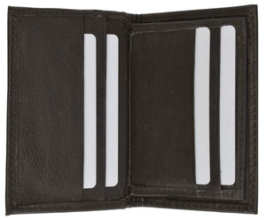 Lambskin Soft Leather Credit Card Holder with ID window for Men 155 (C)-menswallet