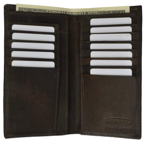 Leather Checkbook Cover and Credit Card Holder-menswallet