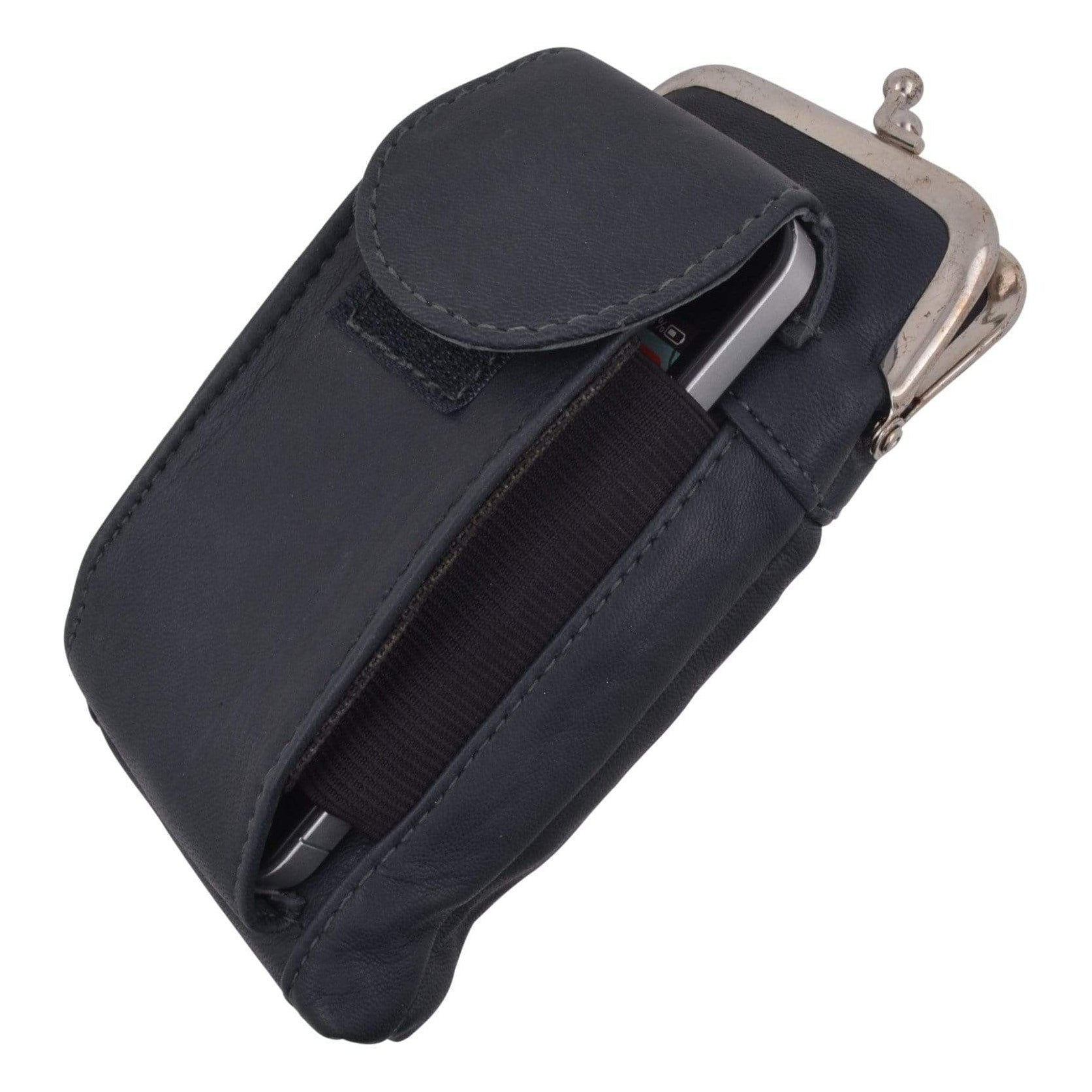 Leather Cigarette Holder with Cellphone Pocket 1842 (C)