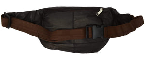 Genuine Lambskin Leather Large Fanny Bag by Marshal Wallet-menswallet