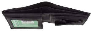 Men's Bifold Flap Up Premium Leather Zipper Pocket Wallet P 3053 (C)-menswallet