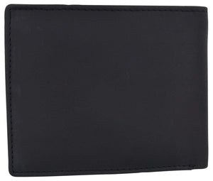 Men's Cowhide Leather USA Flag Eagle Logo RFID Bifold Wallet-menswallet