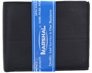 Mens Bifold Center Flap Lambskin Leather Wallet and Credit Card Holder 1252-menswallet