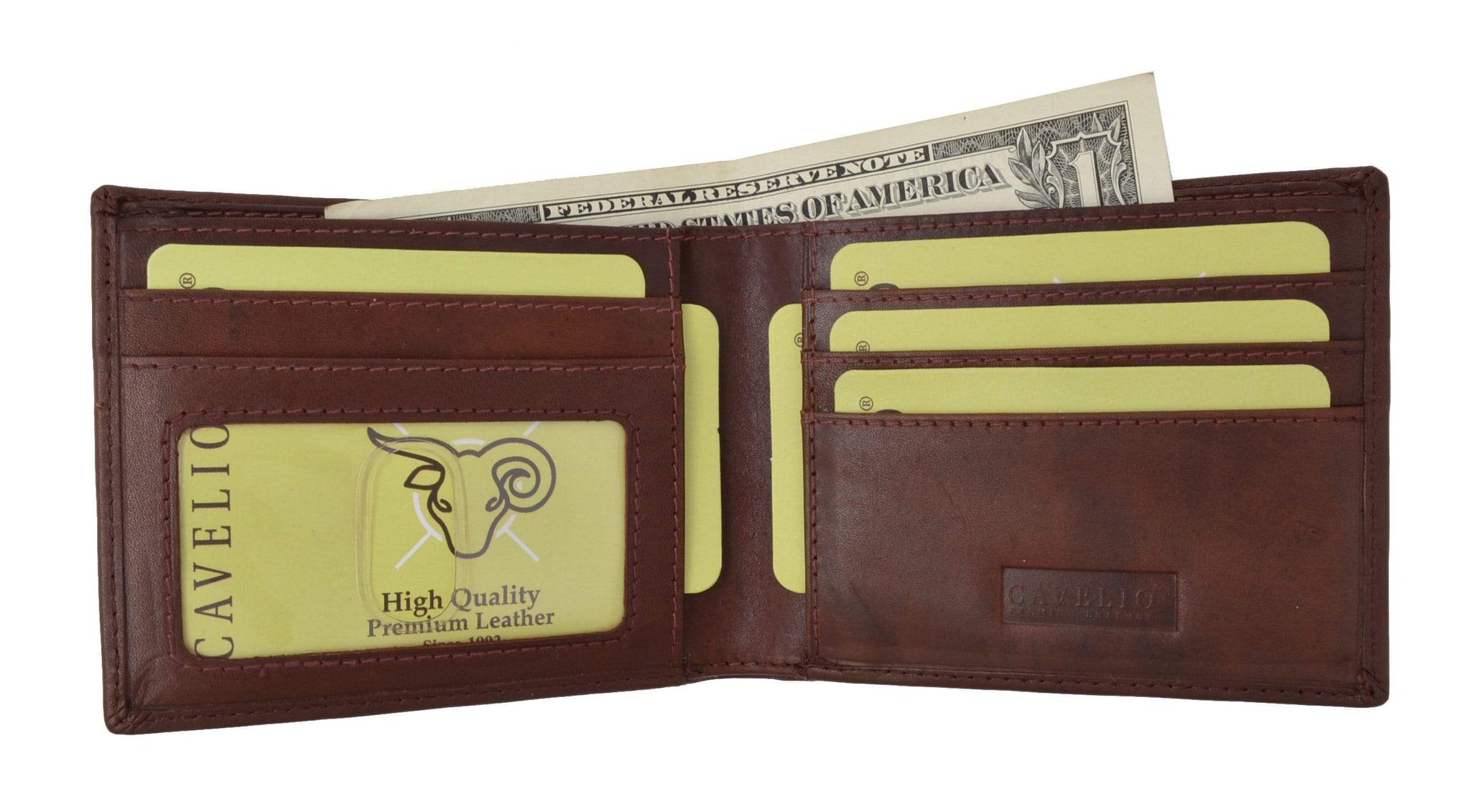 Original Guess Pebble Leather Slim Billfold Classic Men's Wallet