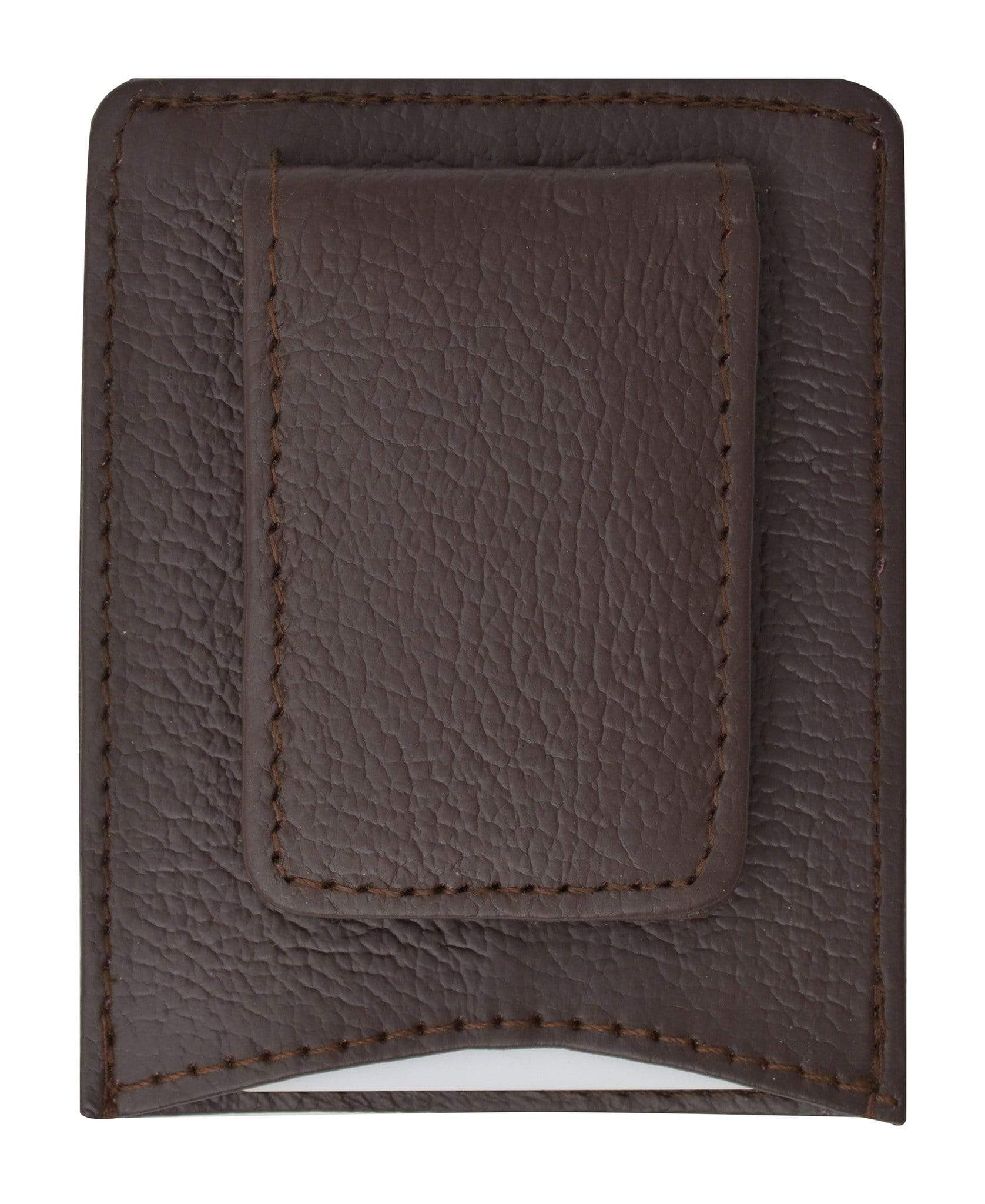 Buxton Leather Magnetic Money Clip Wallet – Credit Card Pockets, ID Window, Unisex Black