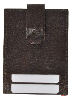 Mens Genuine Leather Money Clip Business Credit Card ID Case 462 (C)-menswallet