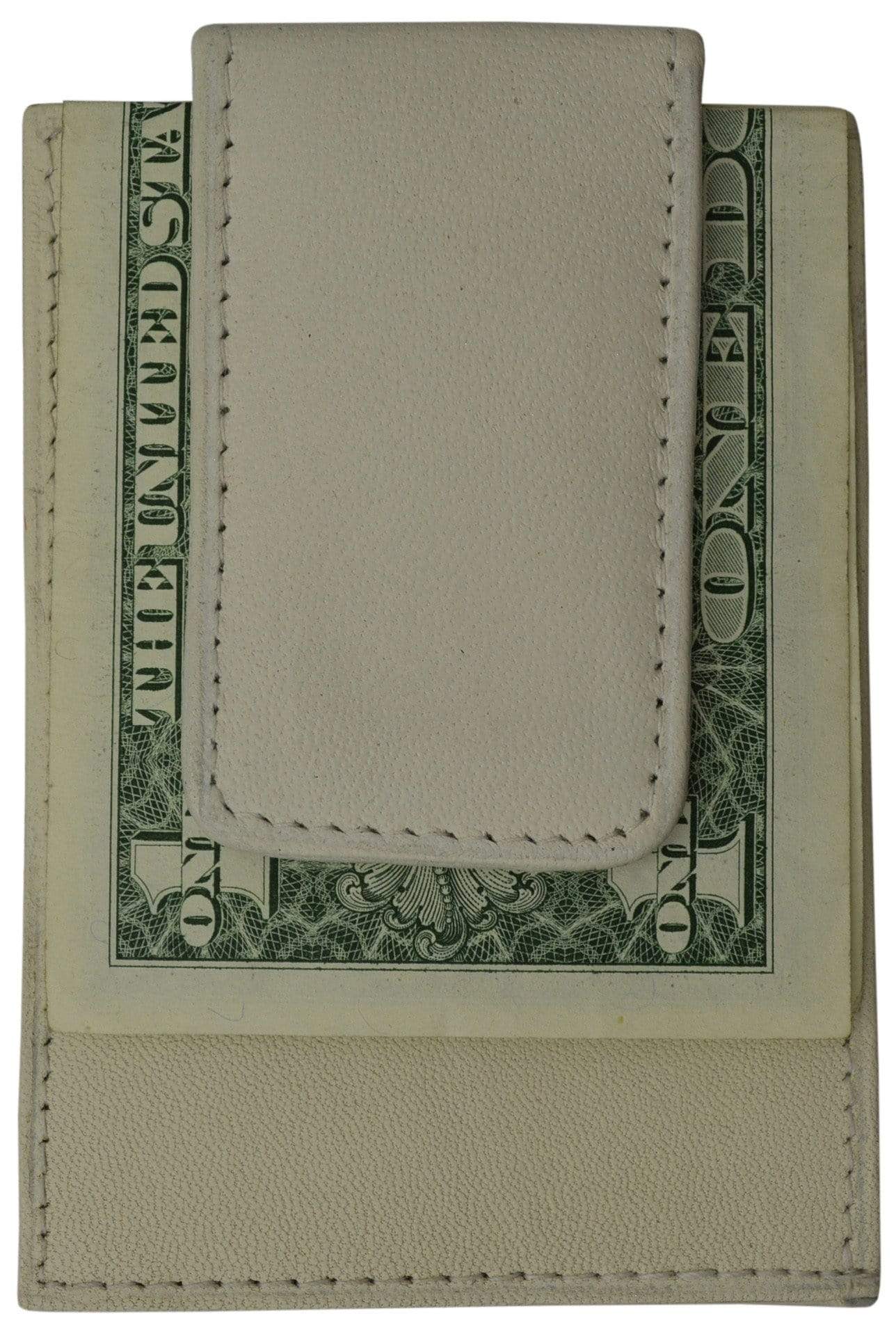 Mens Genuine Leather Money Clip Credit Card Holder Wallet Multiple Colors 1010R (C)-menswallet