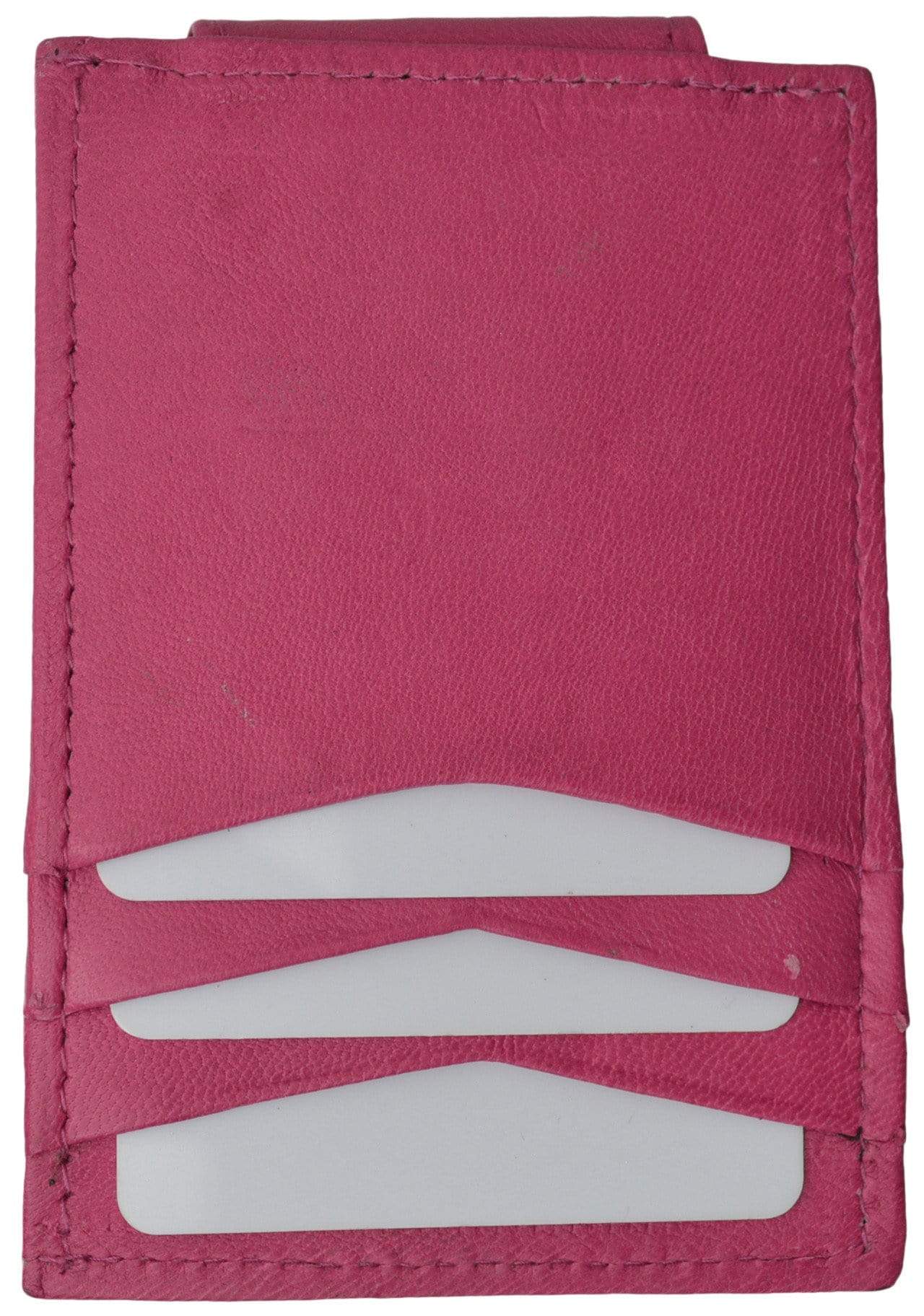 Mens Genuine Leather Money Clip Credit Card Holder Wallet Multiple Colors 1010R (C)-menswallet