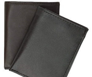 Mens Genuine Leather Wallet Lambskin "Flip" Trifold 1455-menswallet