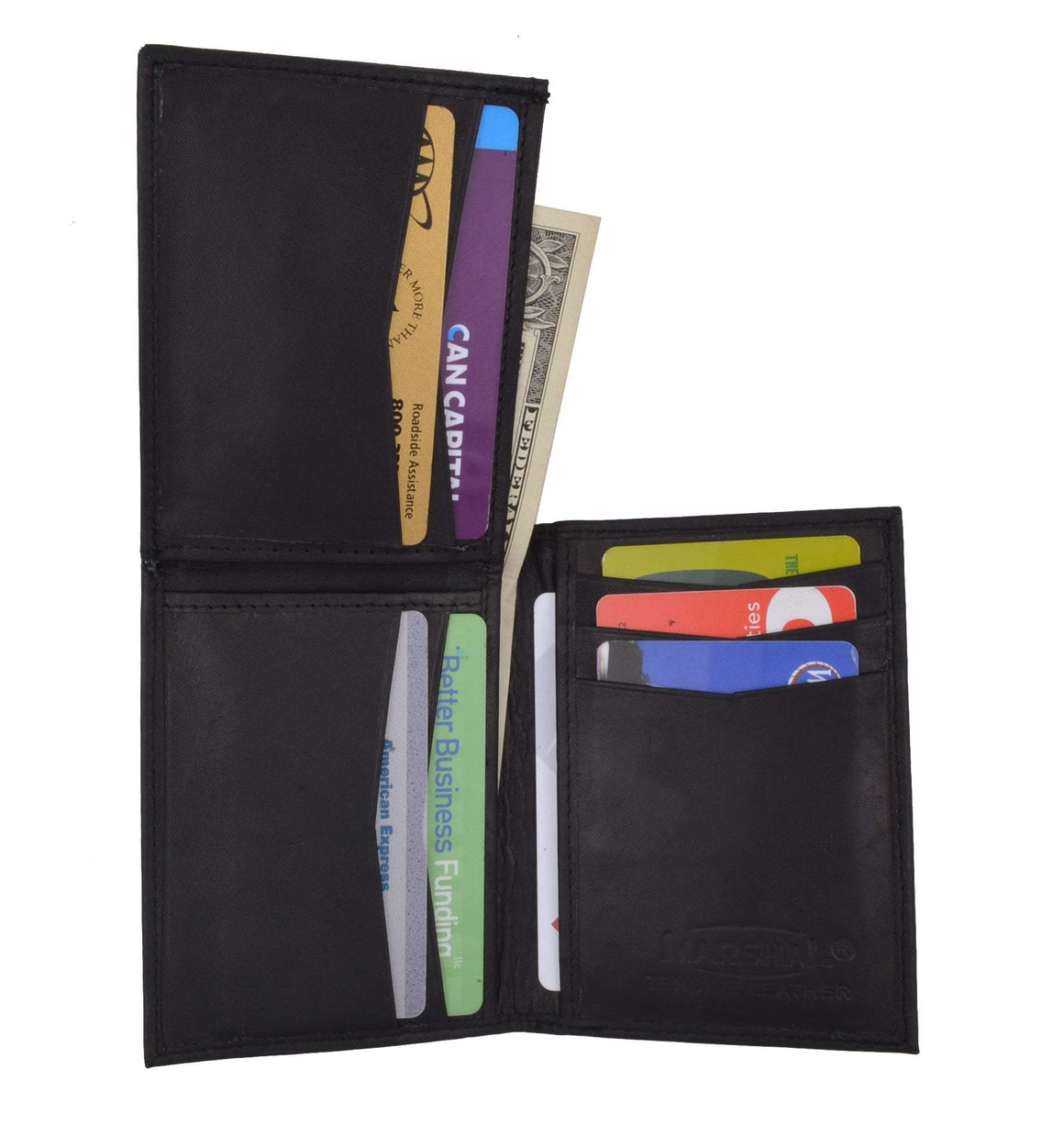 Mens Leather L Shape Bifold Wallet 139 CF-menswallet